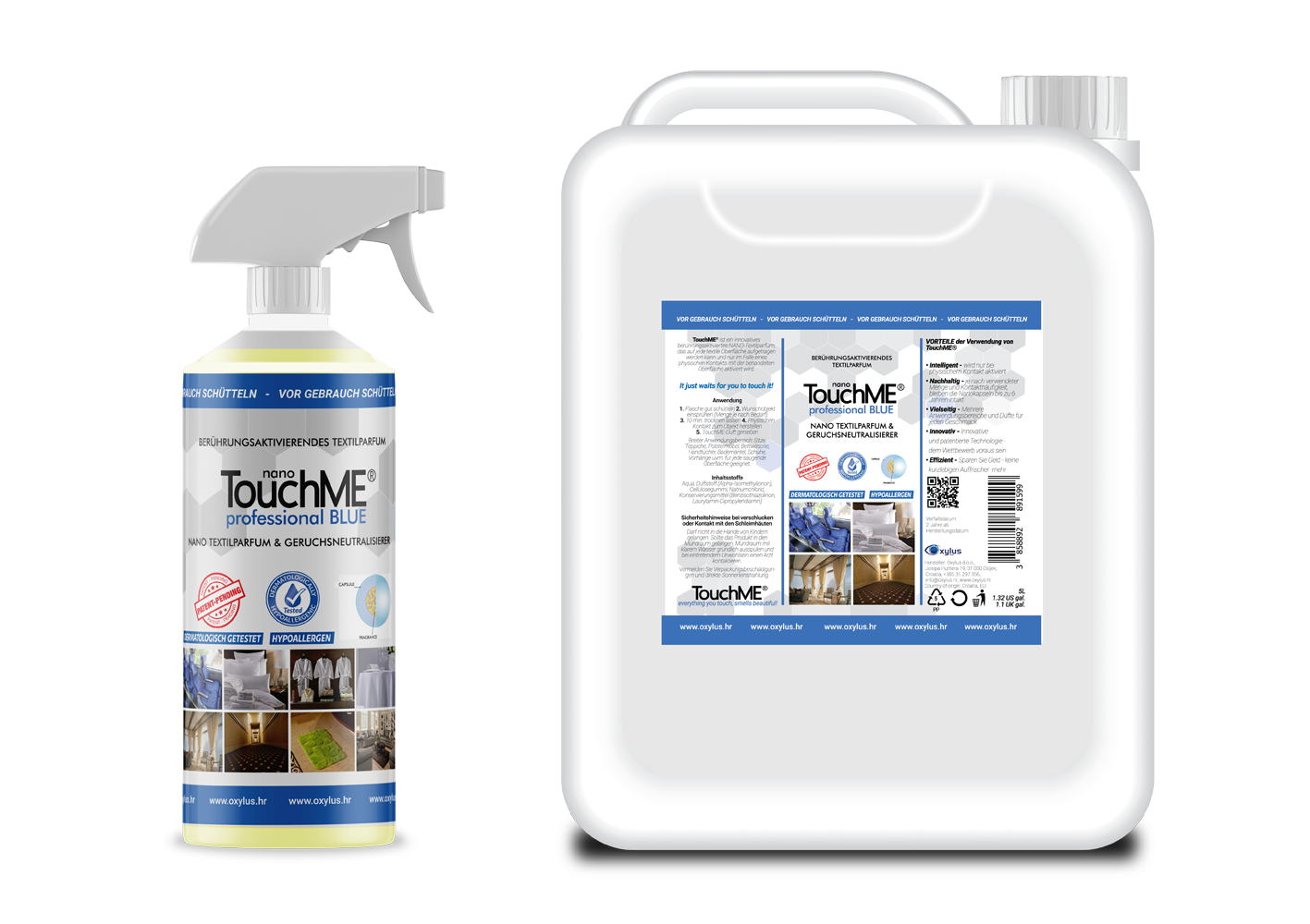 TouchME® professional blue 500ml + 5l - bundle - touchmenano