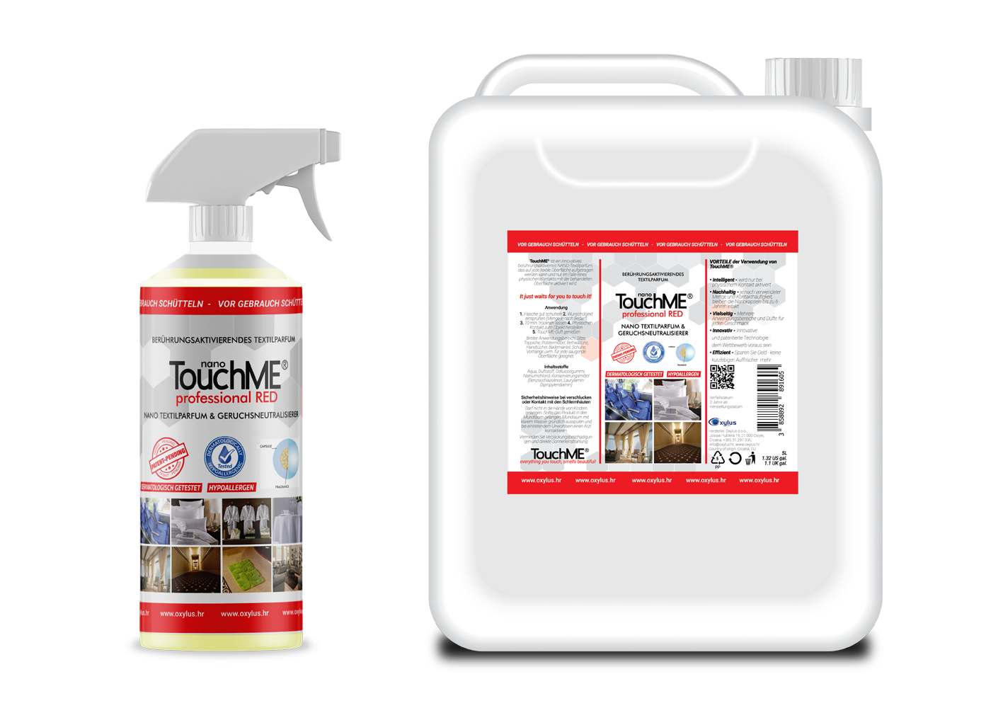 TouchME® professional red 500ml + 5l - bundle - touchmenano